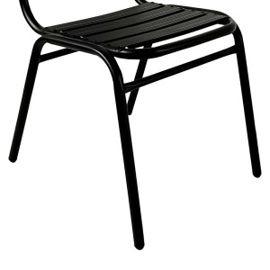 Scaun de exterior , Model Sussie, culoare negru, metal si aluminiu, 45x62x76 cm - Img 7