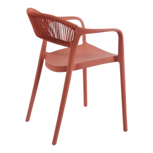 Scaun de Gradina Ankara, caramiziu, 54x55.5x77 cm - Img 3