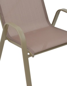Scaun de Gradina Model Calan, Champagne, 55x75x90 cm - Img 5