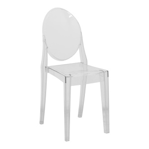 Scaun dining Narova, din policarbonat, Transparent, 40 × 45 × 92 cm - Img 2