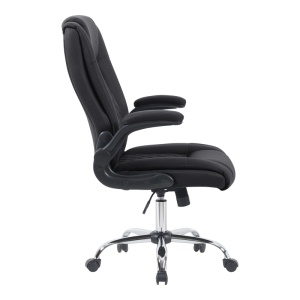 Scaun directorial Kesla, negru, 65x65x113-121 cm - Img 5