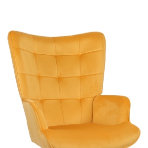 Scaun directorial Lobima, galben, 68x71x105-112 cm - Img 6