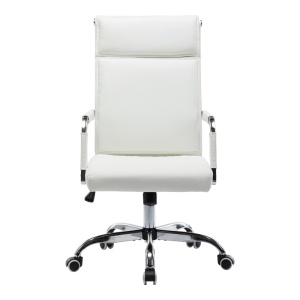 Scaun directorial Mavel, alb, 55x62x100-110 cm - Img 5