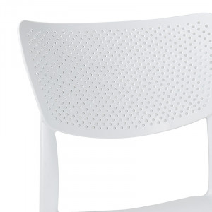 Scaun exterior Ignite plastic culoare alba - Img 2