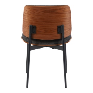 Scaun Kathy, gri/nuc, 51x58x81 cm - Img 5