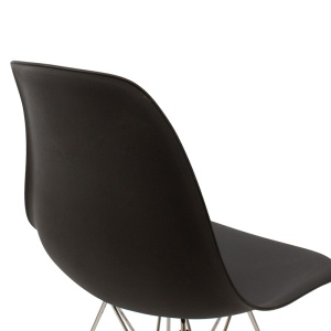 Scaun Model Adelle, Negru/Argintiu, 46x55x81 cm - Img 6