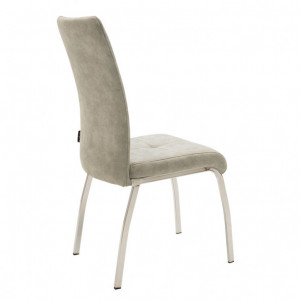 Scaun Model Ariadne, Gri/Crom, 43x63x96 cm - Img 2