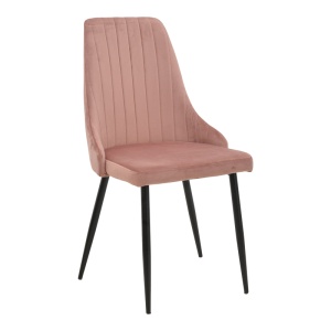 Scaun Model Azori, Rose/Negru , 49x55x85 cm