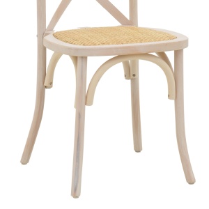 Scaun Model Dylon, Natur/Alb, 48x52x89 cm - Img 8