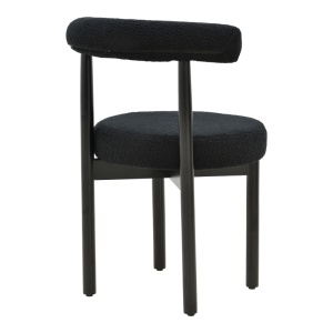 Scaun Model Fenza, Negru, 60x54x75 cm - Img 2
