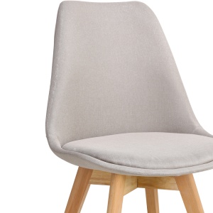 Scaun Model Gaston, Bej/Natur, 48x55x83 cm - Img 5