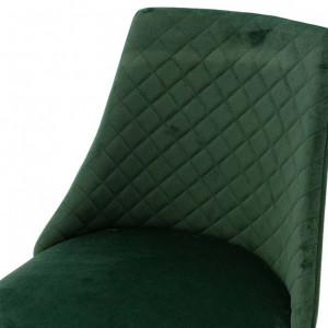 Scaun Model Giselle, Verde/Negru, 51x52x82 cm - Img 6