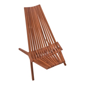 Scaun Model lounge, Natur, 101x63x80 cm - Img 6
