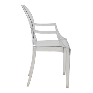Scaun Model Narova, Transparent, 43x48x92 cm - Img 3