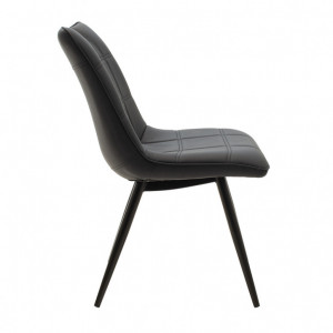 Scaun Model Nely, Negru, 47x61x85 cm - Img 3