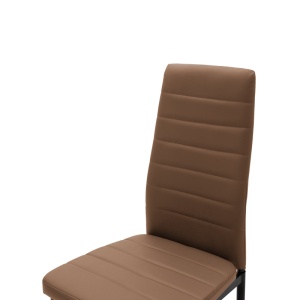 Scaun Model Parker, Cappuccino/Negru, 42x48x98 cm - Img 5