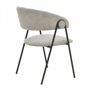 Scaun Model Rachele, Gri/Negru, 52x53x83 cm - Img 2