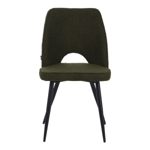 Scaun Model Renish, Verde inchis/Negru, 49x67x91 cm - Img 4