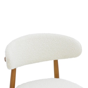 Scaun Model Ubene, Nuc/Alb, 51x56x79 cm - Img 6