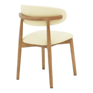 Scaun Model Ubene, Nuc/Bej, 46x58x79 cm - Img 2