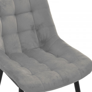 Scaun Model Vittorio, Antracit/Negru, 46x62x80 cm - Img 6