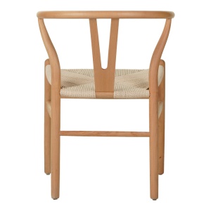 Scaun Model Wishbone, Natur, 60x51x80 cm - Img 5