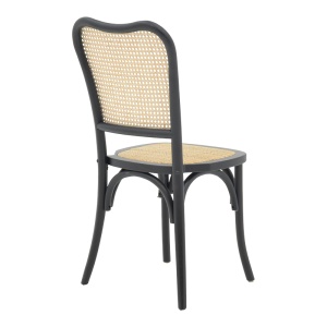 Scaun Model Zozele, Natur/Negru, 45x51x88 cm - Img 2