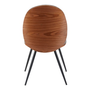 Scaun Nerezy, gri/negru, 57.5x48x88 cm - Img 5