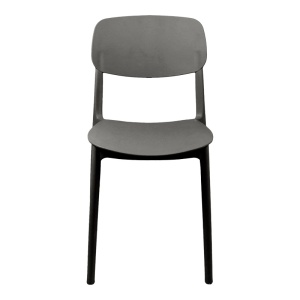 Scaun stivuibil Berdian, gri închis, 38x49x79 cm - Img 4