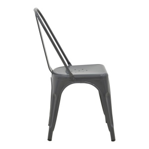 Scaun Utopia, gri închis, 44x44x85 cm - Img 4