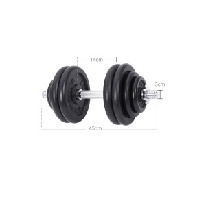 Set 2 gantere Songmics Negru 45x21.3x21.3 cm - Img 7