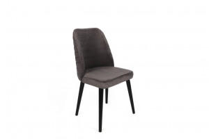 Set 2 scaune Model Tutku-301, Antracit/Negru, 50x49x90 cm - Img 2