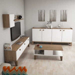 Set Complet Living Sumer G7020 Oak-Alb - Img 3