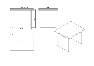 Set Complet Mobilier Birou Salvador, model VO15, 140x73.8x60 cm, Nuc/Antracit - Img 10