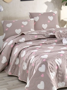 Set Cuvertura Pat Dublu Model Herz Dusty Rose - Img 2