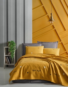 Set Cuvertura Pique Model Dide Yellow - Img 1