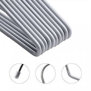 Set de 20 umerase din metal, Songmics, Gri-Argintiu, 38x14.5x0.5 cm - Img 4
