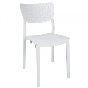 Set de gradina masa si scaune Groovy-Ignite set 5 piese plastic alb 80x80x74.5cm - Img 3