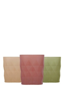 Set de pahare, 3 bucati LV Multicolor 83x83x100mm - Img 2