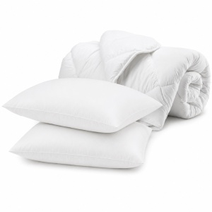 Set pilotă 200 × 220 cm + 2 perne 50 × 70 cm, microfibră, umplutură antialergică