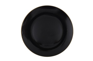 Set veselă din ceramică, 24 bucati Ravvine Negru 26x26x1 cm - Img 10