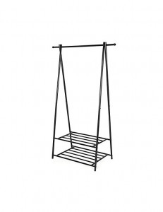 Suport pentru umerase, Songmics, HSR05B, Metal, Negru, 41 x 87 x 155 cm - Img 1