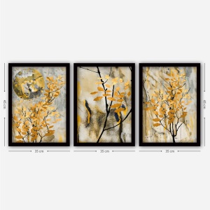 Tablou, 3 bucati 3SC132 Multicolor 35x45 cm - Img 2