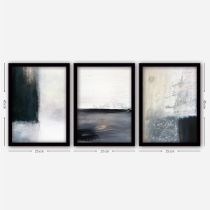 Tablou, 3 bucati 3SC59 Multicolor 35x45 cm - Img 2