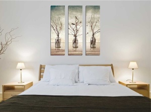 Tablou, 3 bucati CU12 Multicolor 70x20x3 cm - Img 2