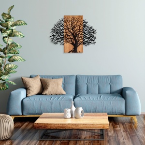 Tablou din lemn si metal MA Nuc 58x75 cm - Img 2