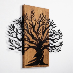 Tablou din lemn si metal Monumental Nuc 58x67 cm - Img 5