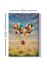 Tablou Kanvas Multicolor 50x70x3 cm - Img 3