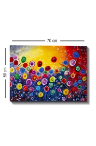 Tablou Kanvas Multicolor 50x70x3 cm - Img 3