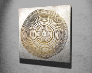 Tablou KC161 Multicolor 45x45x3 cm - Img 1